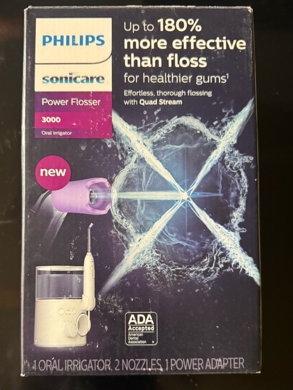 Philips Power Flosser 3000 in Purple and White